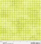 Sorbet Gingham 4985 A Lime P and B Textiles